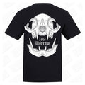 Cat Skull | Regular Fit Black T-Shirt - Wrong Crowd Artist merch