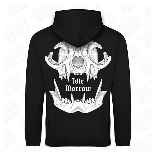 Cat Skull | Black Hoodie - Wrong Crowd Artist merch
