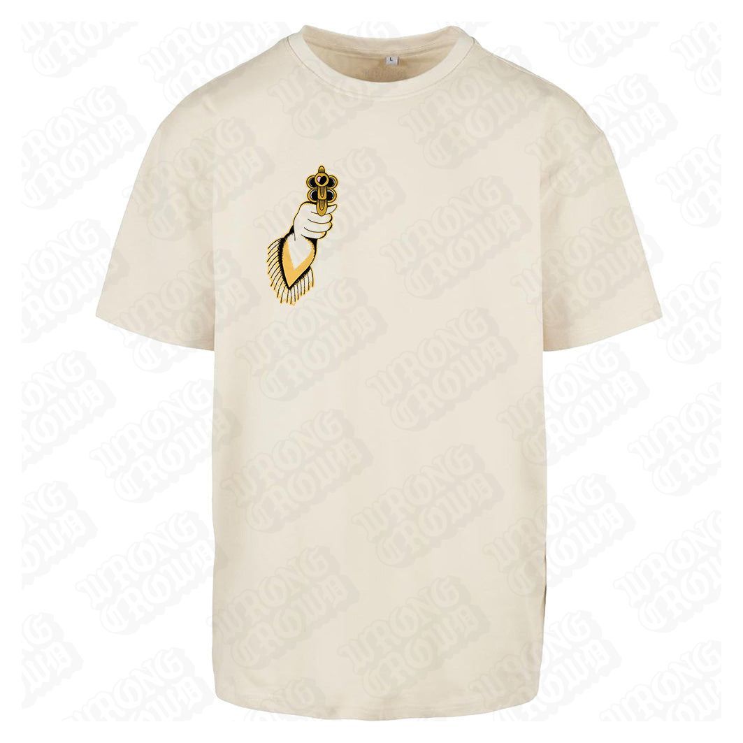 Cowgirl | Oversized Sand T-Shirt - Wrong Crowd Artist merch