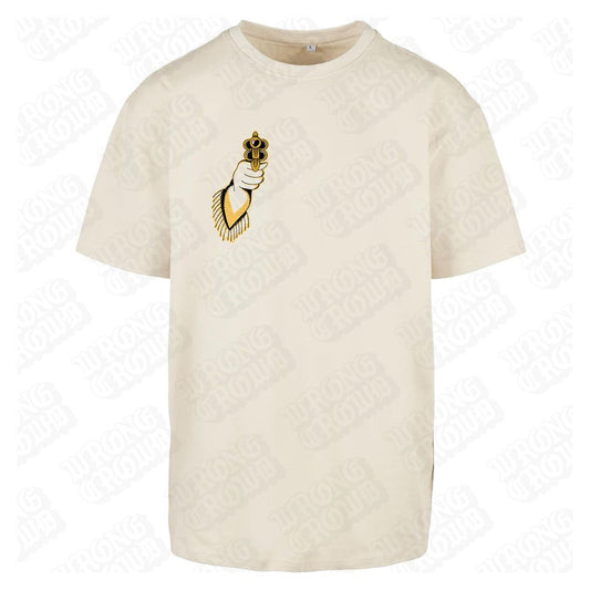 Cowgirl | Oversized Sand T-Shirt - Wrong Crowd Artist merch
