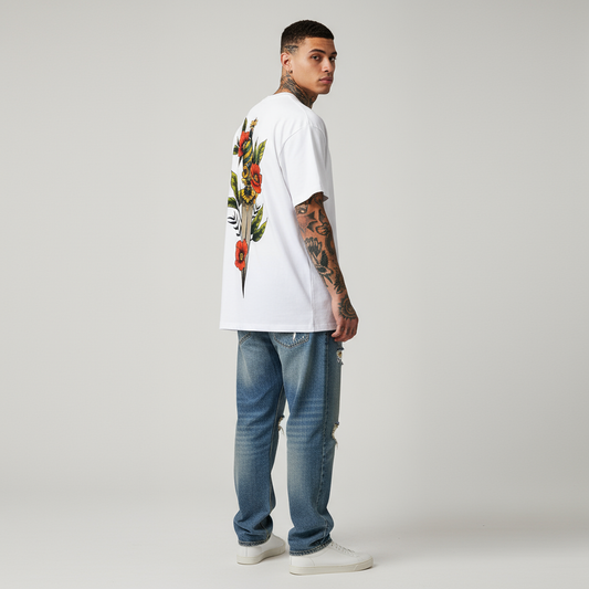 Dagger | Oversized White T-Shirt