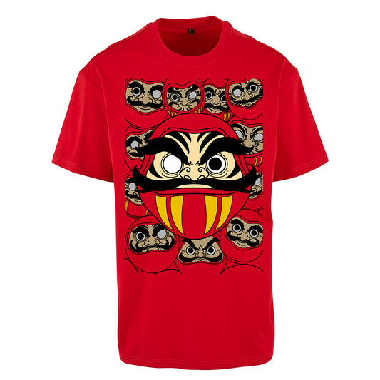 Daruma | Oversized City Red T-Shirt