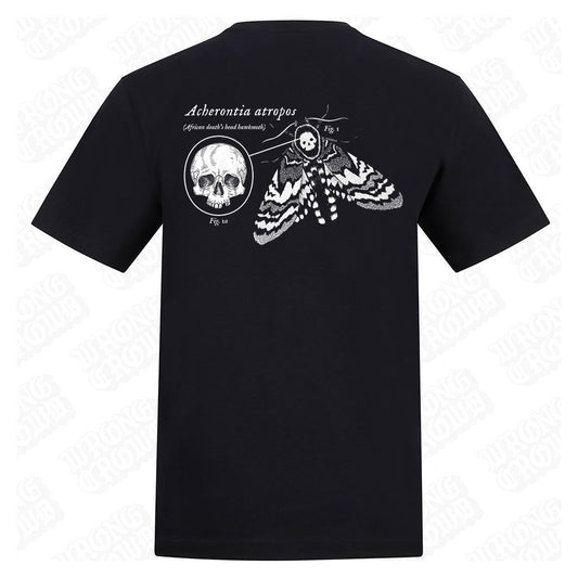 Deaths Head Hawkmoth | Regular Fit Black T-Shirt - Wrong Crowd Artist merch