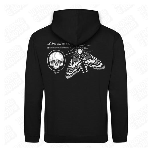 Deaths Head Hawkmoth | Black Hoodie - Wrong Crowd Artist merch