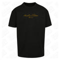 Dragon Gold | Oversized Black T-Shirt