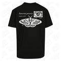 Emperor Moth | Oversized Black T-Shirt - Wrong Crowd Artist merch