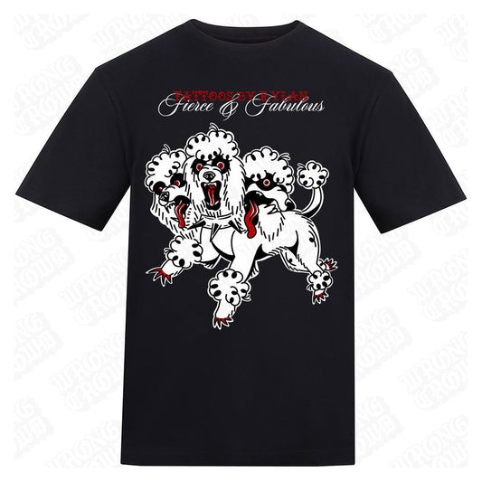 Fierce & Fabulous | Regular Fit Black T-Shirt - Wrong Crowd Artist merch