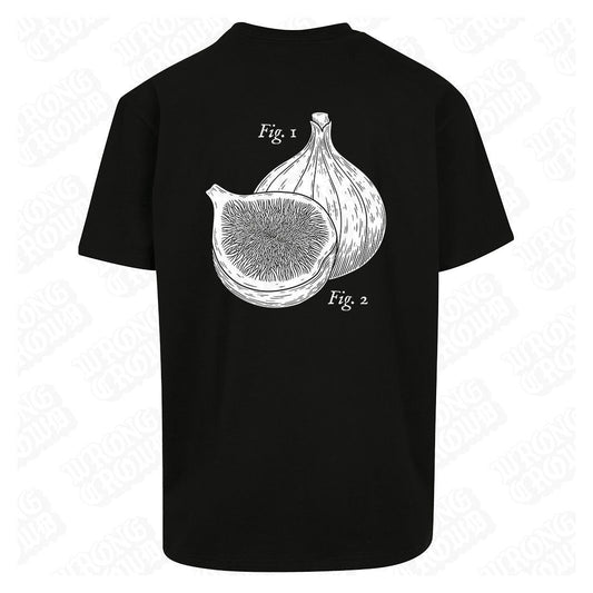 Fig Pun | Oversized Black T-Shirt - Wrong Crowd Artist merch