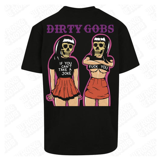 Fuck You | Premium Oversized Black Thugger T-Shirt - Wrong Crowd Artist merch