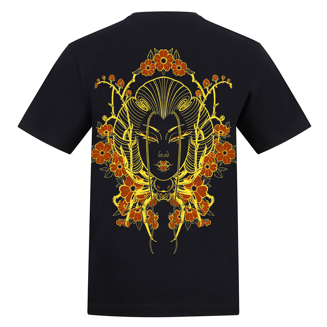 Geisha  | Regular Fit Black T-Shirt