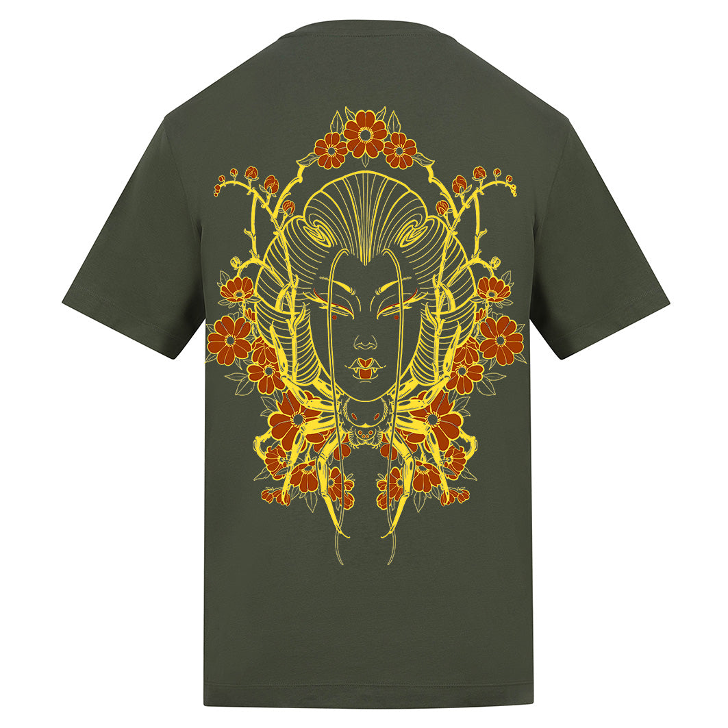Geisha  | Regular Fit Earthy Green T-Shirt