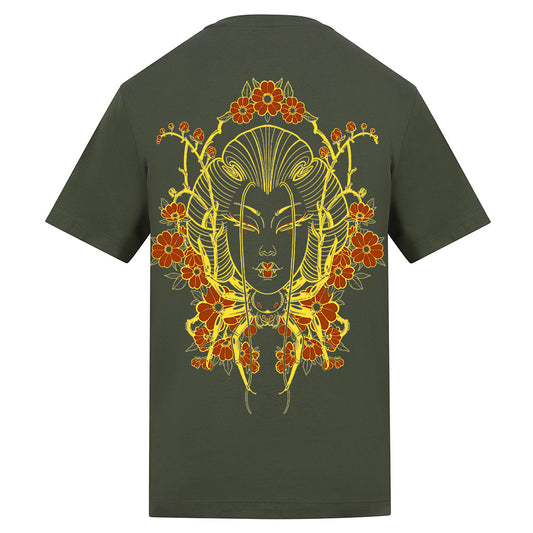 Geisha  | Regular Fit Earthy Green T-Shirt