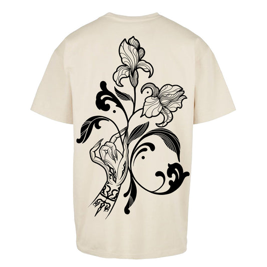 Hand of Peace | Oversized Sand T-Shirt