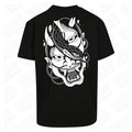Hannya Snake | Oversized Black T-Shirt - Wrong Crowd Artist merch