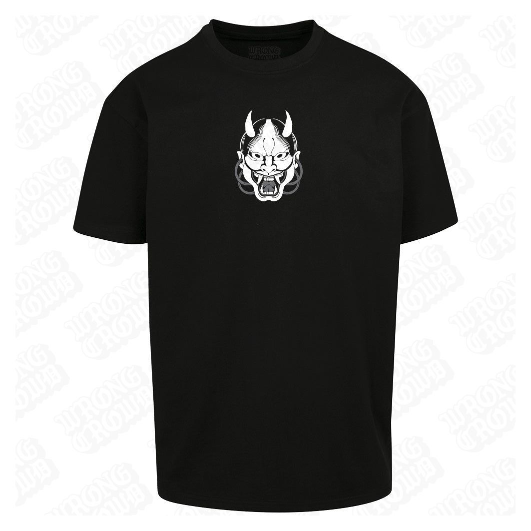 Hannya Snake | Oversized Black T-Shirt - Wrong Crowd Artist merch