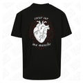 Heart On My Sleeve | Oversized Black T-Shirt - Wrong Crowd Artist merch