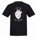 Heart On My Sleeve | Regular Fit Black T-Shirt - Wrong Crowd Artist merch