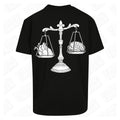 Heavy Heart | Oversized Black T-Shirt - Wrong Crowd Artist merch