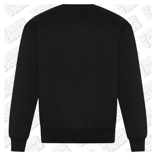 Hobo Fly | Premium Ultra Heavy Oversized Black Boxxer Sweatshirt - Wrong Crowd Artist merch