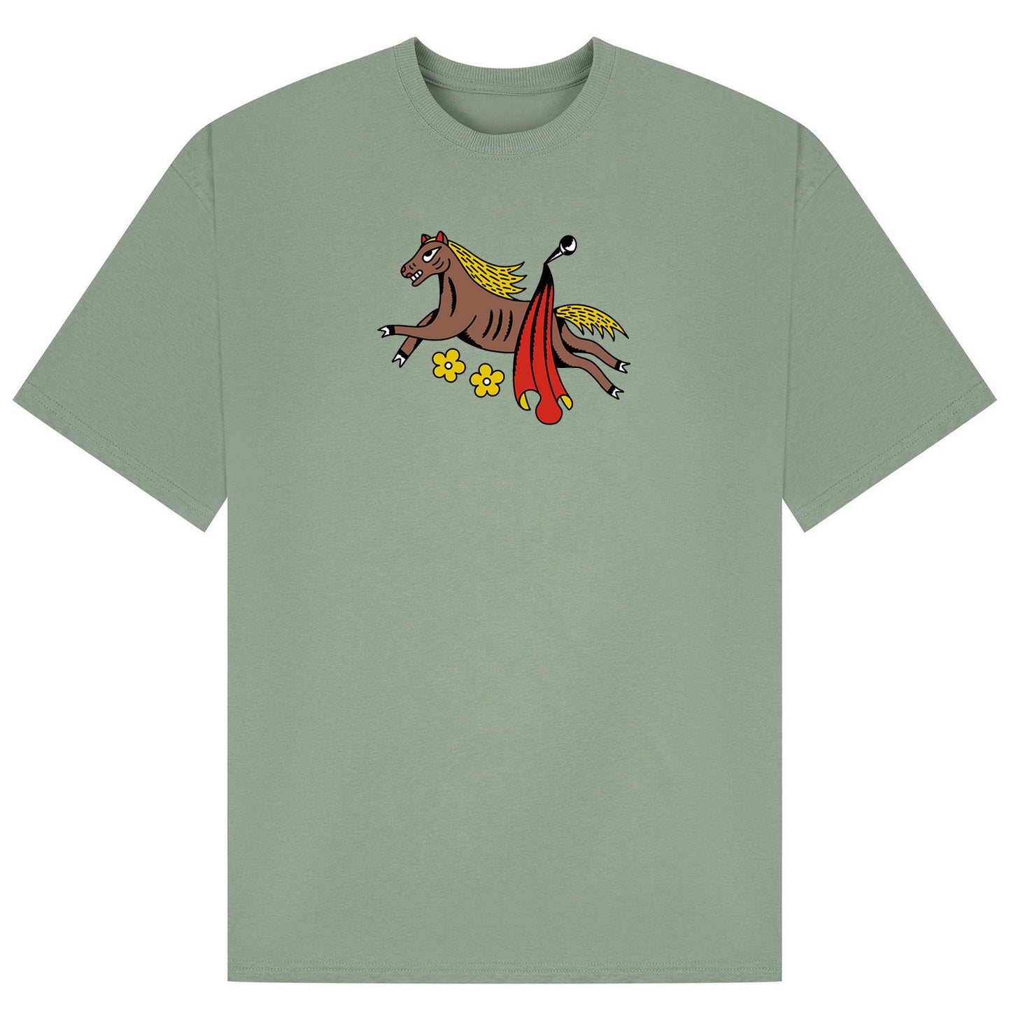 Horse | Oversized Sage T-Shirt