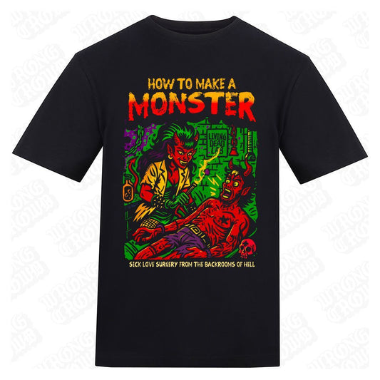 How to Make a Monster | Regular Fit Black T-Shirt