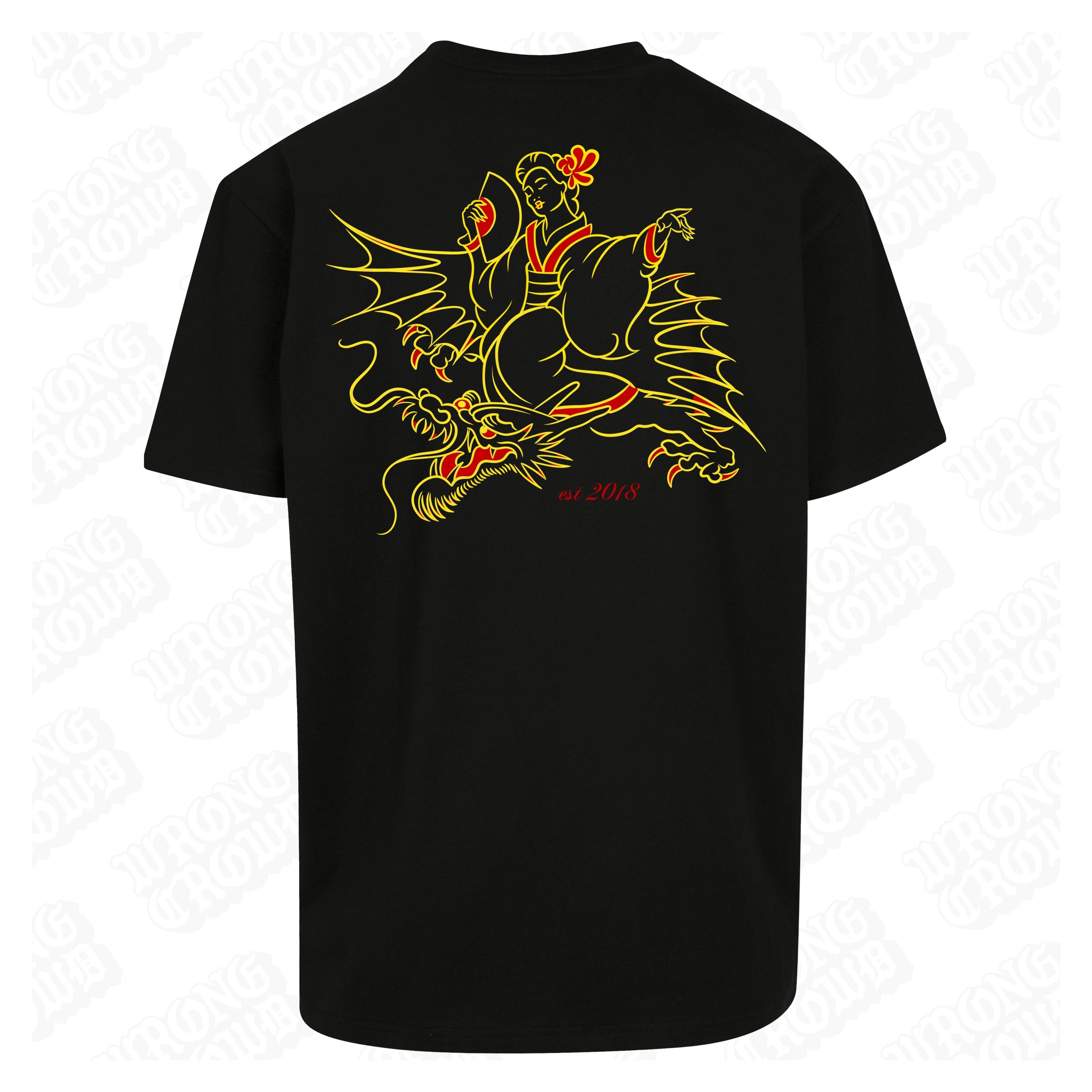Kustom Creations | Oversized Black T-Shirt - Wrong Crowd Artist merch