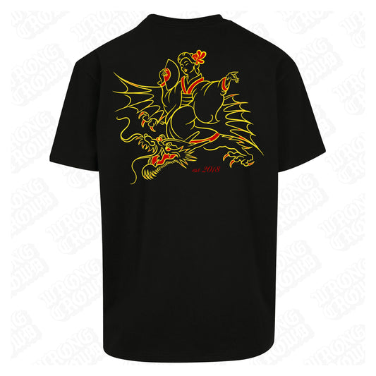 Kustom Creations | Oversized Black T-Shirt - Wrong Crowd Artist merch