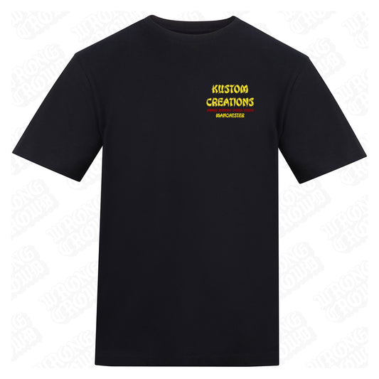 Kustom Creations | Regular Fit Black T-Shirt - Wrong Crowd Artist merch