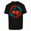 Laugh Now Cry Later | Oversized Black T-Shirt - Wrong Crowd Artist merch