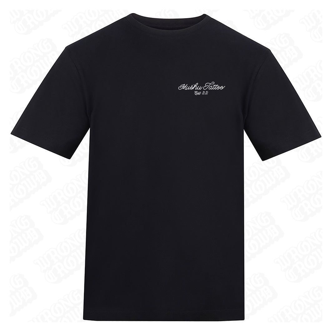 Leopard | Regular Fit Black T-Shirt