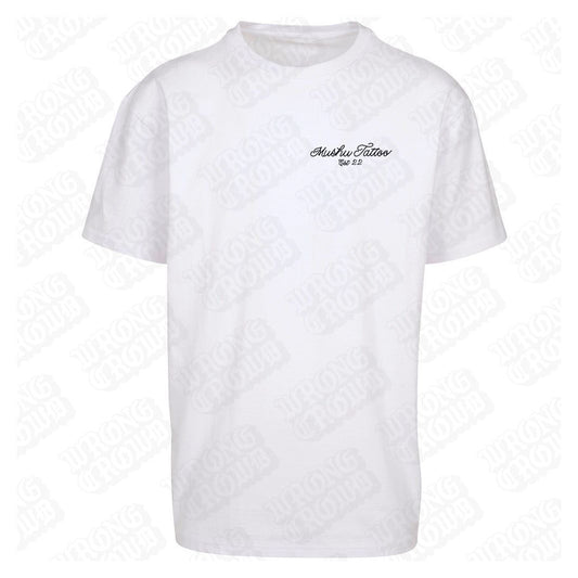 Leopard | Oversized White T-Shirt