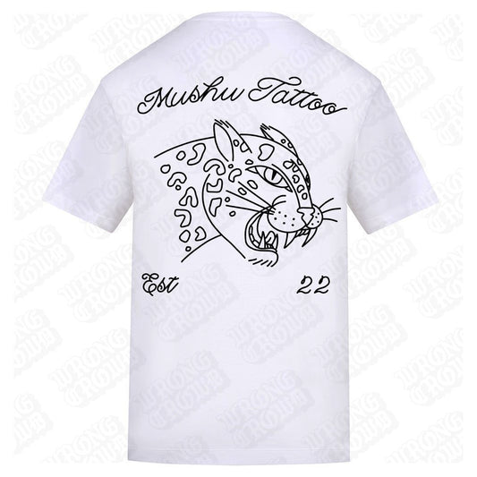 Leopard | Regular Fit White T-Shirt