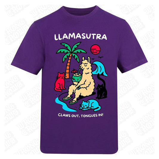 Llamasutra | Regular Fit Purple T-Shirt