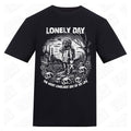 Lonely Day | Regular Fit Black T-Shirt