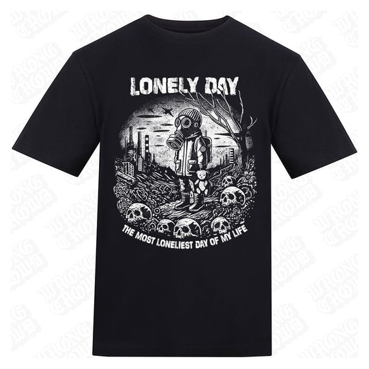 Lonely Day | Regular Fit Black T-Shirt
