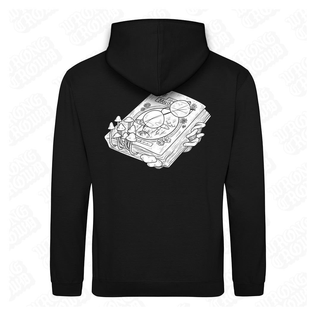 Mushroom Study | Black Hoodie - Wrong Crowd Artist merch