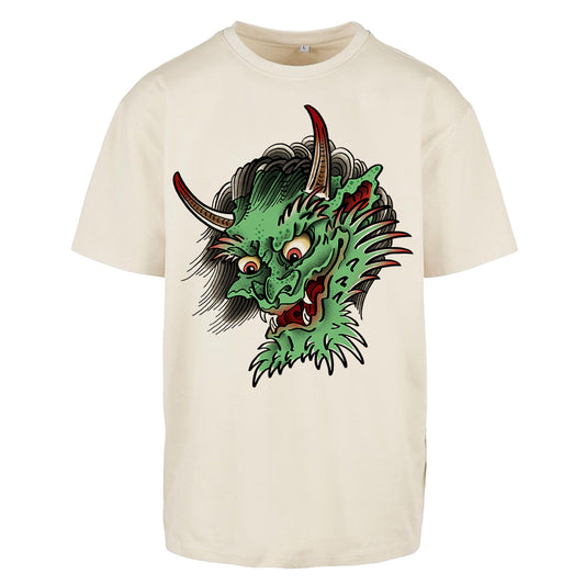 Oni Demon | Oversized Sand T-Shirt
