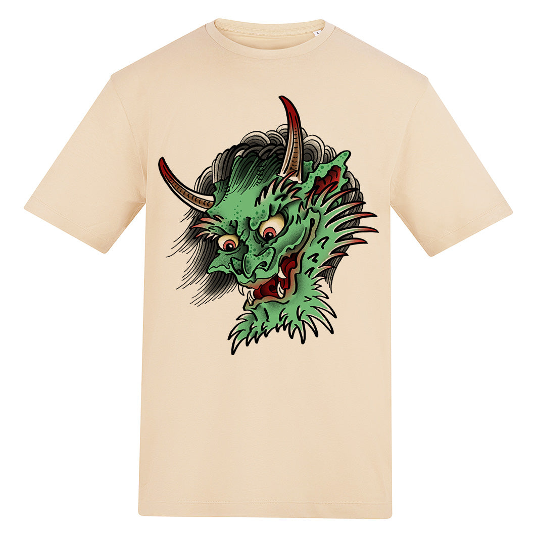Oni Demon  | Regular Fit Sand T-Shirt