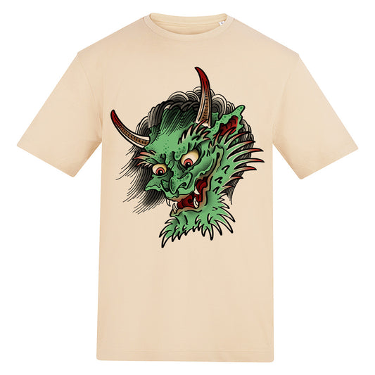 Oni Demon  | Regular Fit Sand T-Shirt
