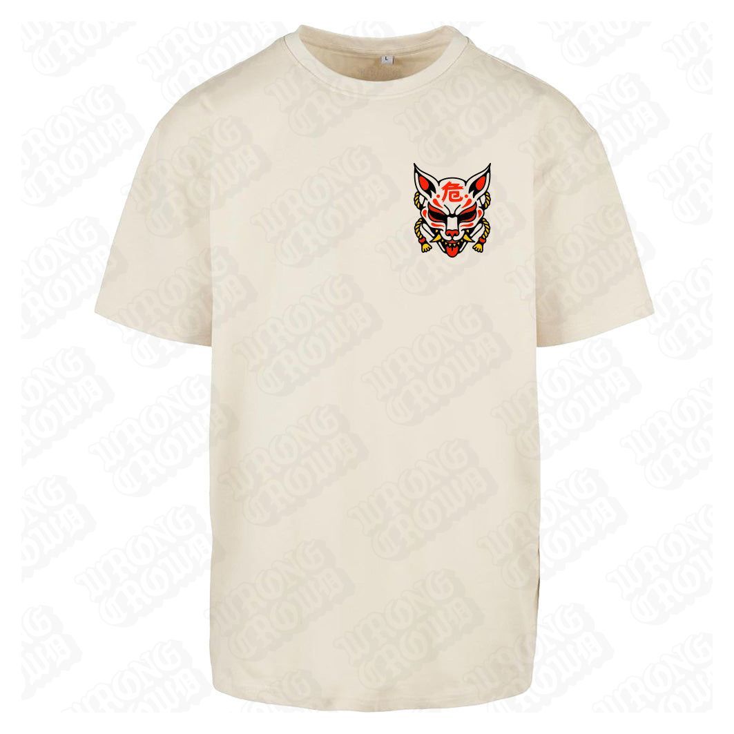 OniKitsune | Oversized Sand T-Shirt - Wrong Crowd Artist merch