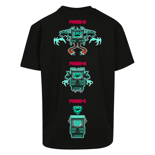 P055E550R Phases | Oversized Black T-Shirt