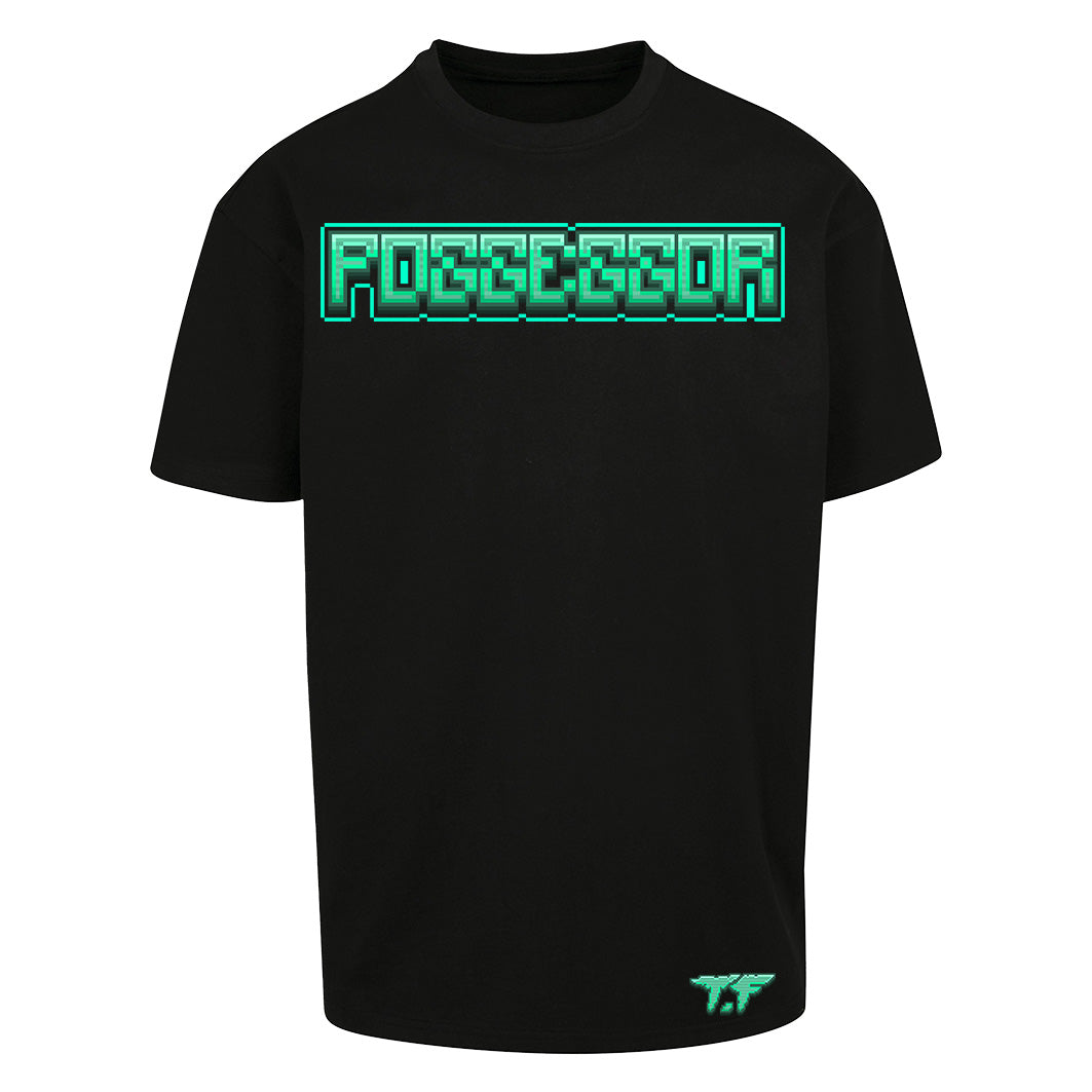 P055E550R Phases | Oversized Black T-Shirt