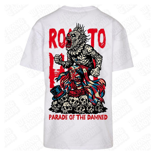 Road to Hell | Oversized White T-Shirt