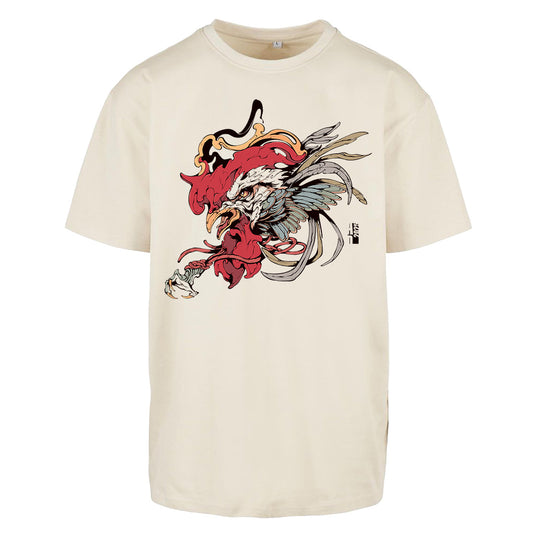 Rooster | Oversized Sand T-Shirt