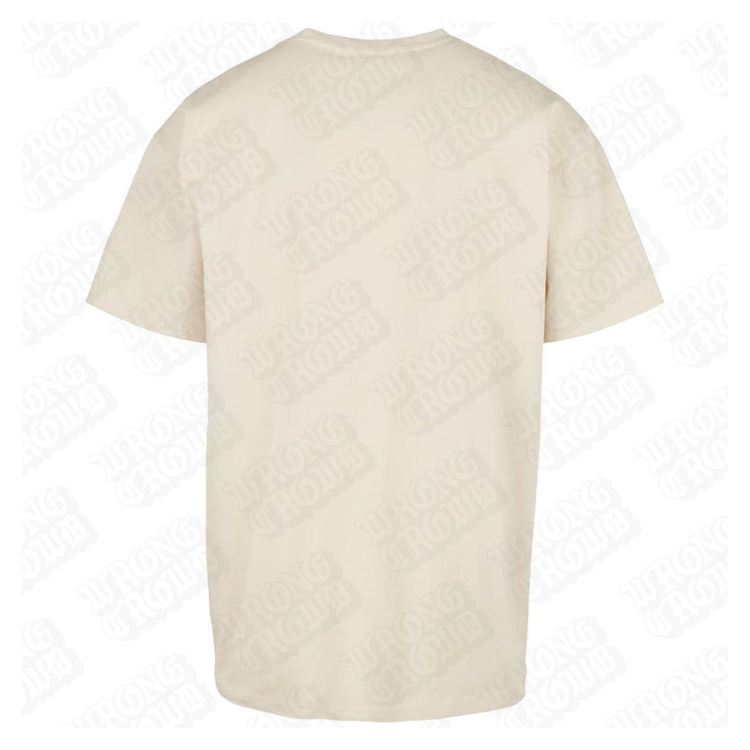 Russian Doll | Oversized Sand T-Shirt - Wrong Crowd Artist merch