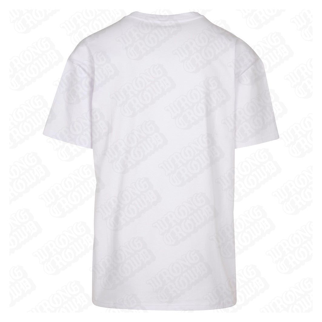 Russian Doll | Oversized White T-Shirt - Wrong Crowd Artist merch