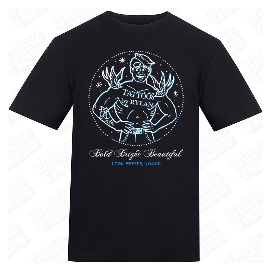 Rylan Logo | Regular Fit Black T-Shirt - Wrong Crowd Artist merch