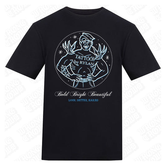 Rylan Logo | Regular Fit Black T-Shirt - Wrong Crowd Artist merch