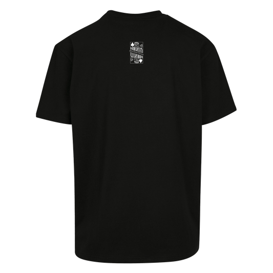 Samurai Raptor | Oversized Black T-Shirt