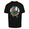 Samurai Raptor | Oversized Black T-Shirt